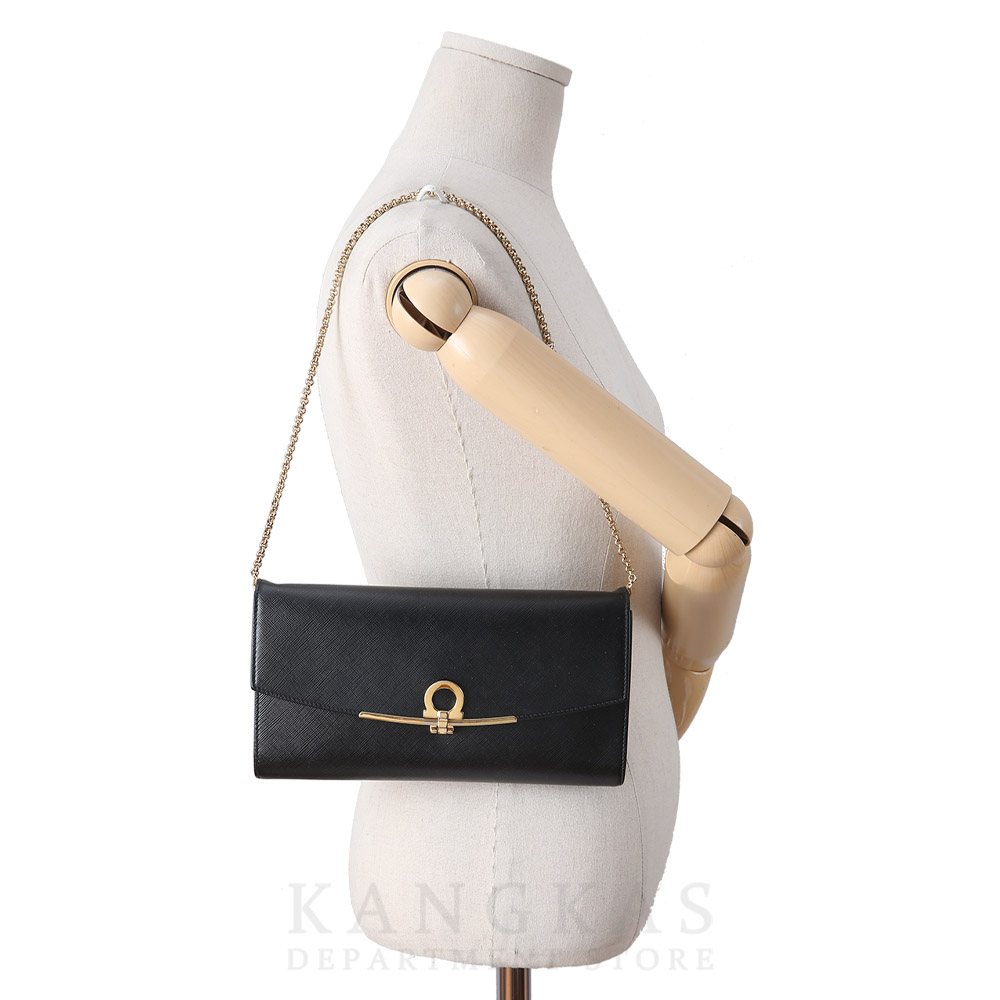 FERRAGAMO(USED)페레가모 간치니 체인 숄더백